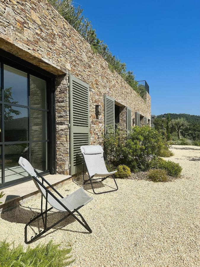 Bed and Breakfast Le Mas Saint Michel Grimaud Exterior foto